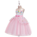 Girls' Christmas Unicorn Princess Dress