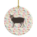 Lykoi #1 Cat Christmas Ceramic Ornament