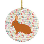 Rex Rabbit Christmas Ceramic Ornament