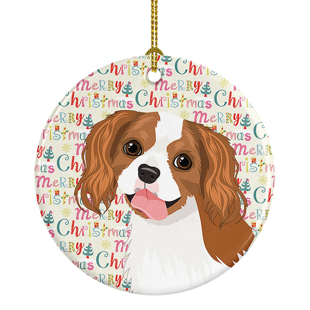 Cavalier King Charles Spaniel Blenheim #2 Christmas Ceramic Ornament
