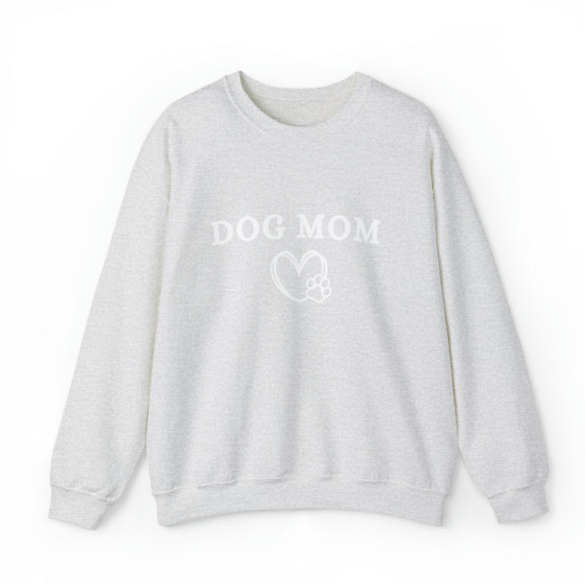 Round-neck Sweater with Dog Mother Letter Printing