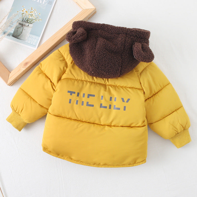 Cute Teddy Hat Cotton Jacket for Kids (Winter 2023)