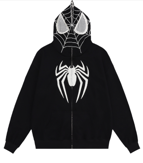 American Spider-Man Velvet Hooded Coat (One Piece)