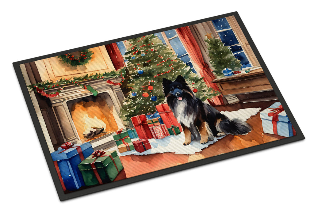 Keeshond Cozy Christmas Doormat