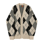 Classic V-Neck Knit Jacket for Men