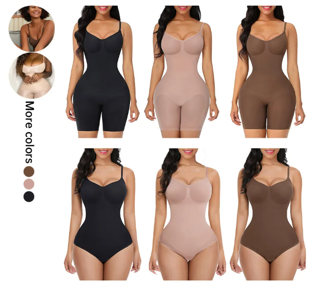 Plus Size Women's Stretch Shapewear Bodysuit
