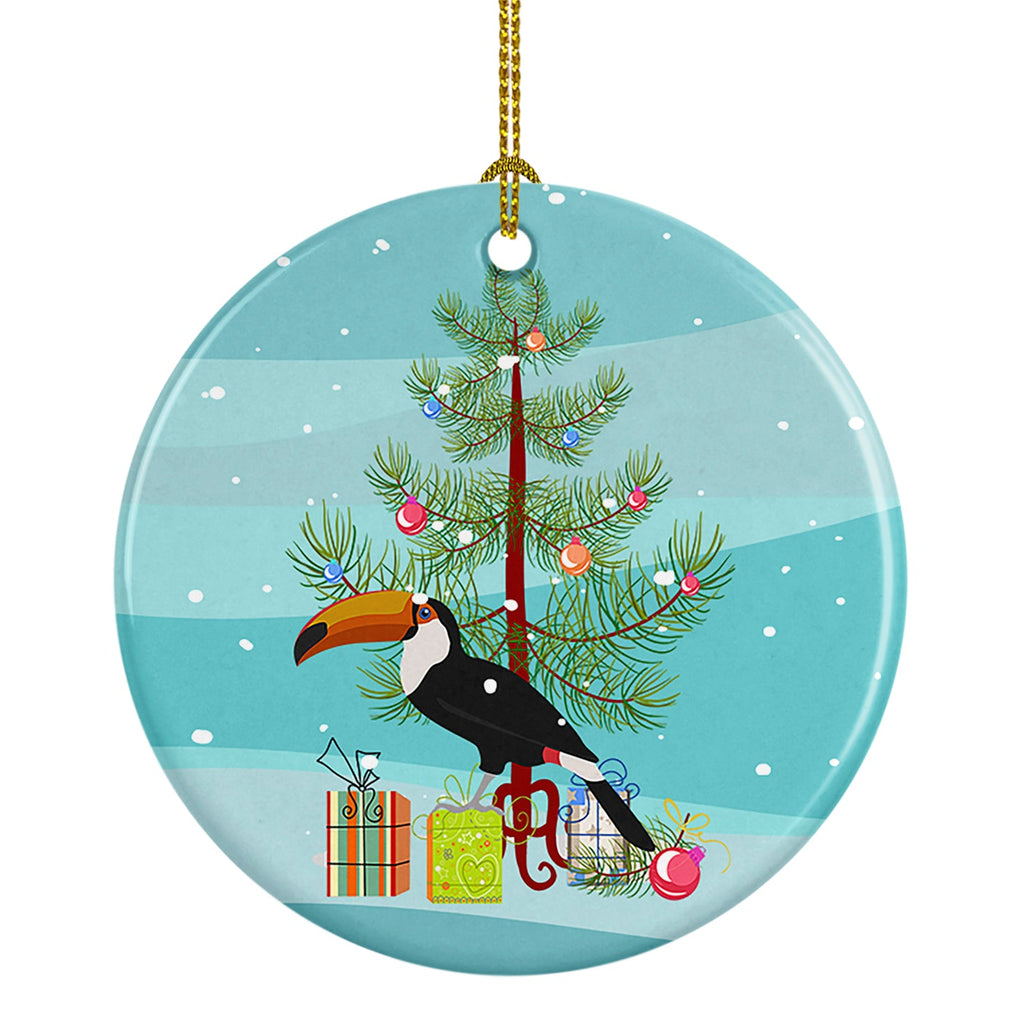 Toucan Merry Christmas Ceramic Ornament
