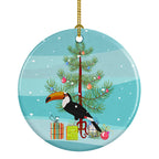Toucan Merry Christmas Ceramic Ornament