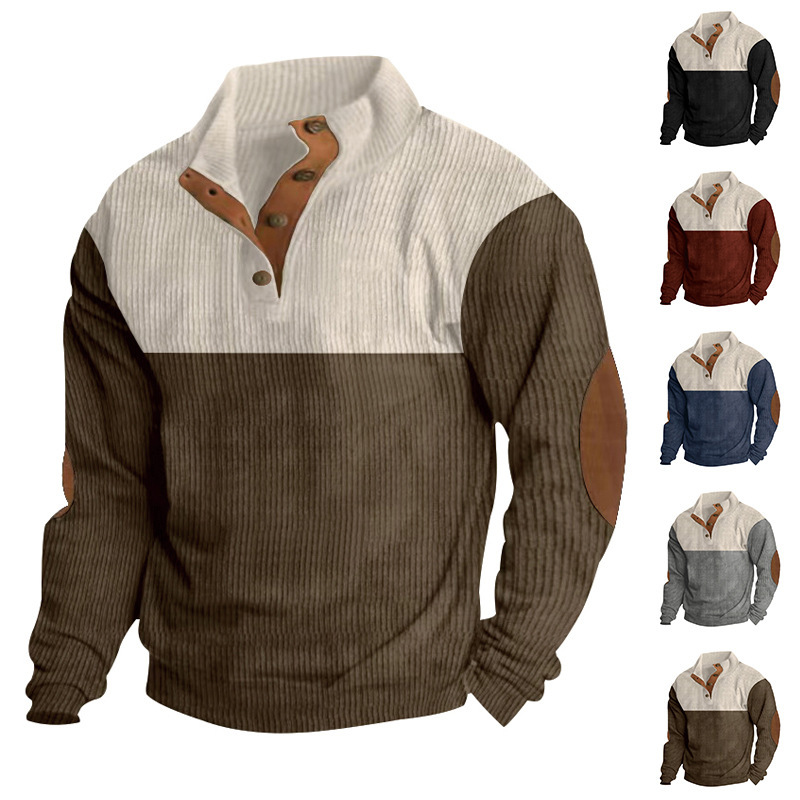 Casual Button Sweatshirt | Streetwear