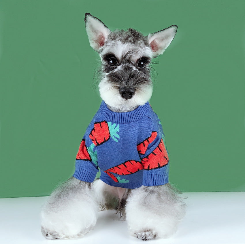 Cute Thickened Carrot Sweater for Dogs and Cats