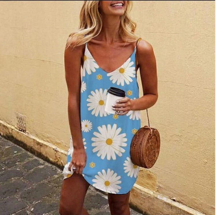 Daisy Print Cami Slip Skirt and Dress Collection