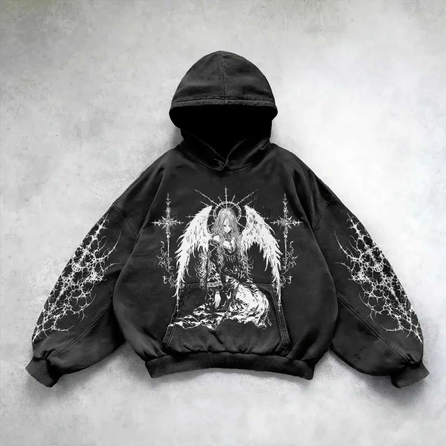 Vintage Skull Print Hoodie Sweater | Streetwear