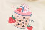 Kawaii Strawberry Hoodie for Women - Cute Anime Pullover | Streetwear