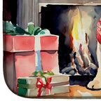 Shar Pei Cozy Christmas Dish Drying Mat