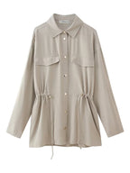Willshela Vintage Lapel Neck Women’s Jacket with Pockets