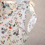 Baby Summer Floral Princess Dress with Sleeveless Tie