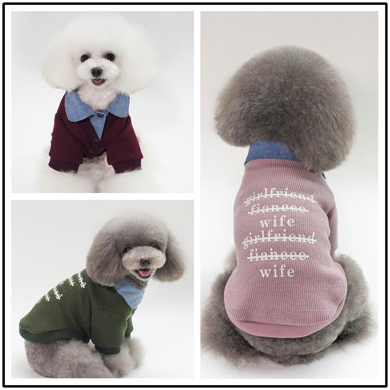 Dog Hoodie for Small Dogs - Two-Piece Style Outfit | Streetwear