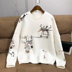 Embroidered Cotton Sweatshirt for Youthful Vitality | Streetwear