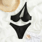 2024 New Women's Sexy One-Shoulder Bikini Swimsuit