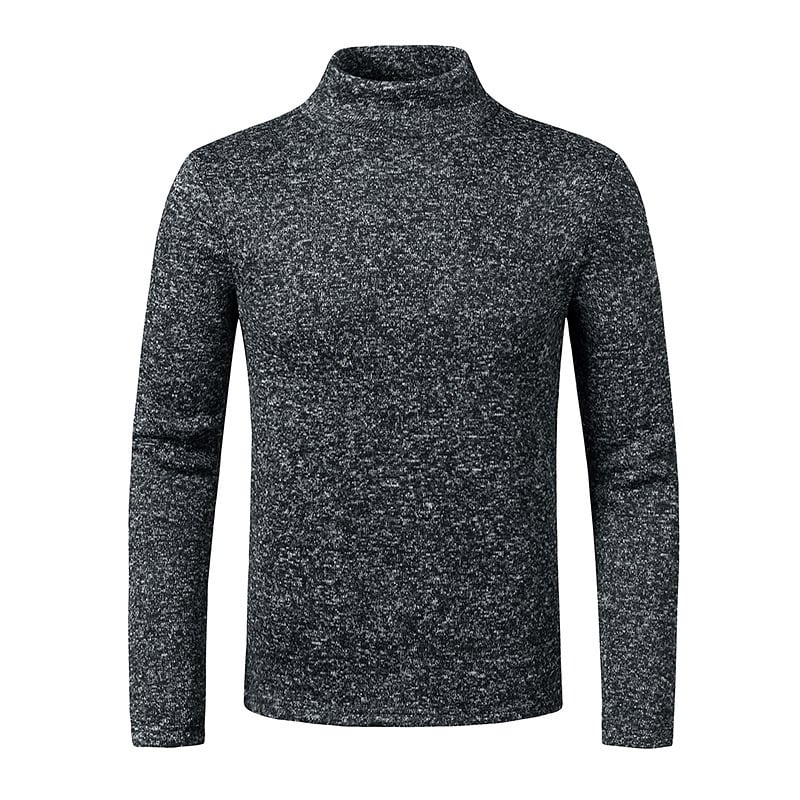 European American Men's High Neck Sweater for Warmth
