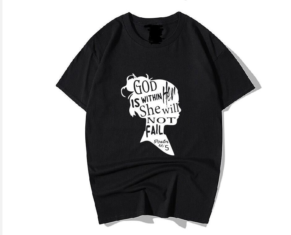 "Unisex Short Sleeve T-Shirt: God is Within Her" | Faith Streetwear