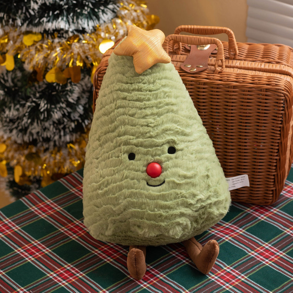 Plush Christmas Tree Pillow Gift Doll
