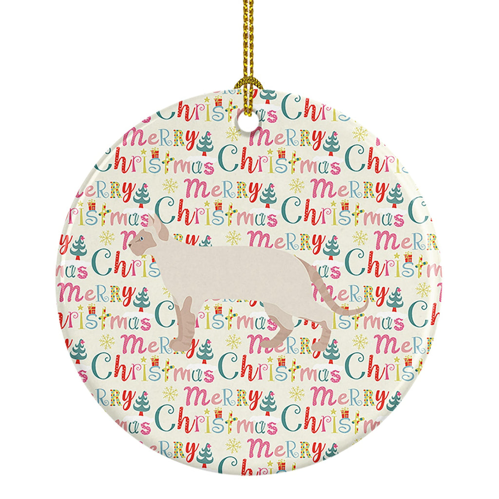 Tonkinese #2 Cat Christmas Ceramic Ornament
