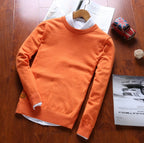 Men's Solid Color Round Neck Sweater