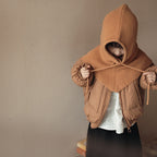 Children's Knitted Hat and Down Jacket for Autumn/Winter