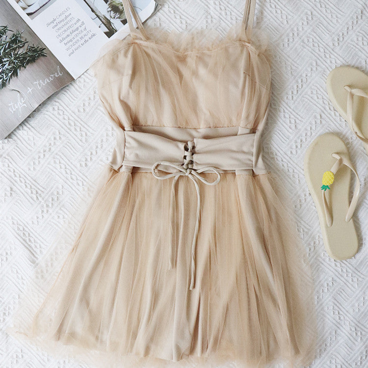 Fairy Style Conservative Student One-Piece Swimsuit