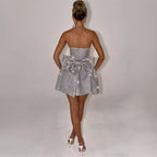 Women's Sleeveless Tube Top A-Line Dress