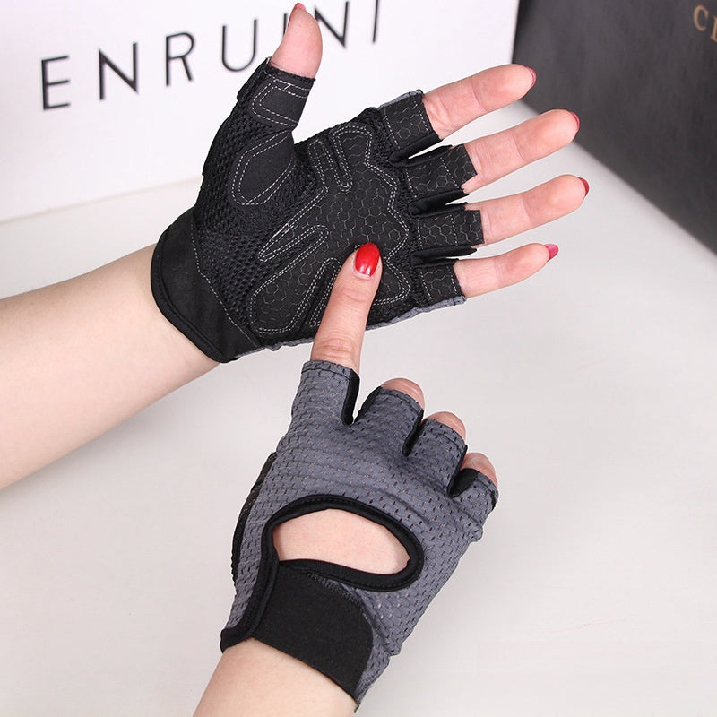 Cycling Fingerless Gloves for Men and Women - Breathable
