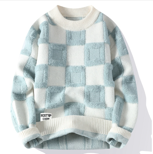 Fiorinni Men's Checkered Sweater - Fashionable Knitwear