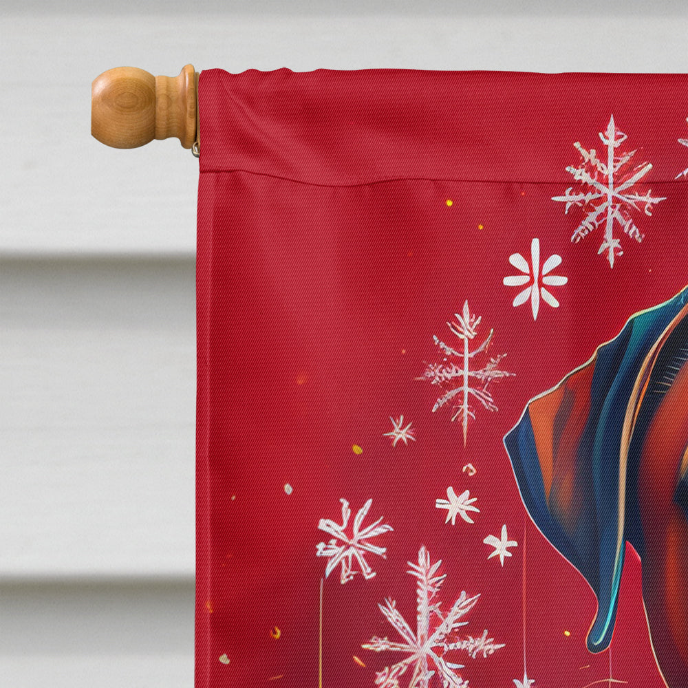 Dogue de Bordeaux Holiday Christmas House Flag