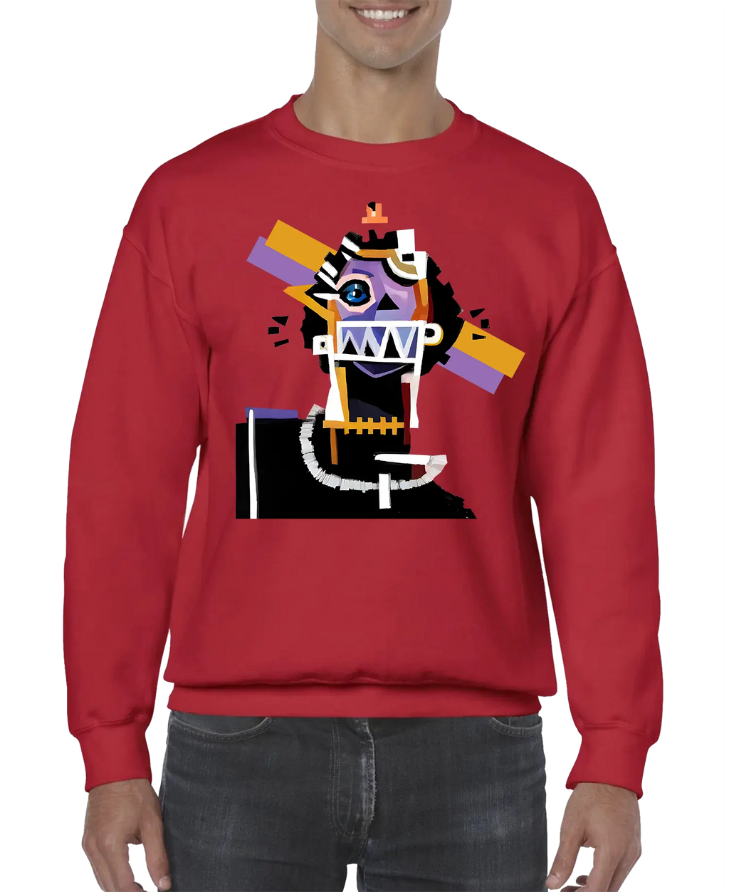 Neocubism Artwork Men’s Sweatshirt | Streetwear