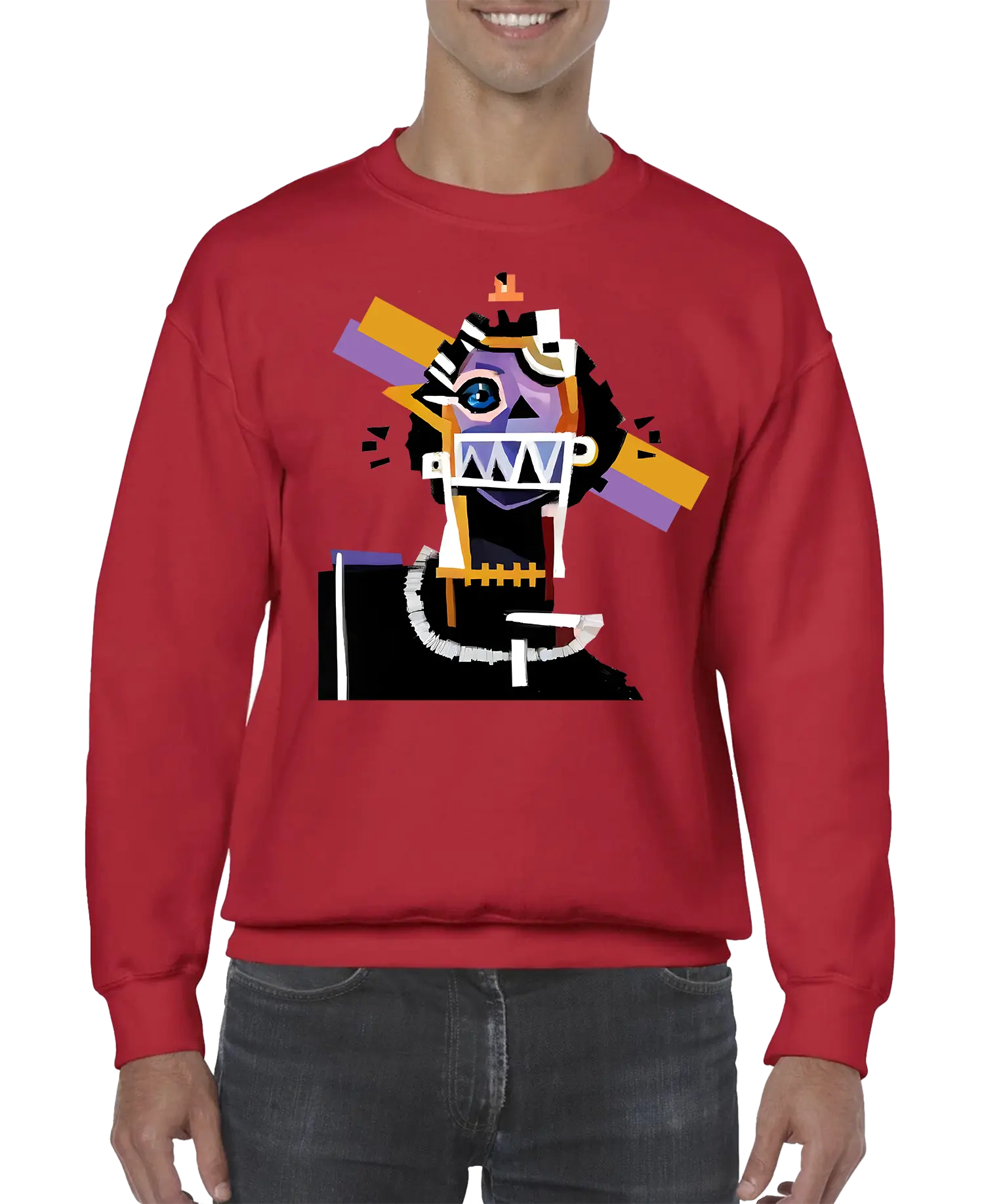 Neocubism Artwork Men’s Sweatshirt | Streetwear