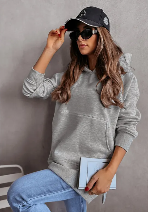 Cozy Side Solid Color Hoodie | Streetwear