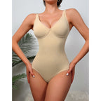 Deep V Seamless Waist-Cinching Bodysuit