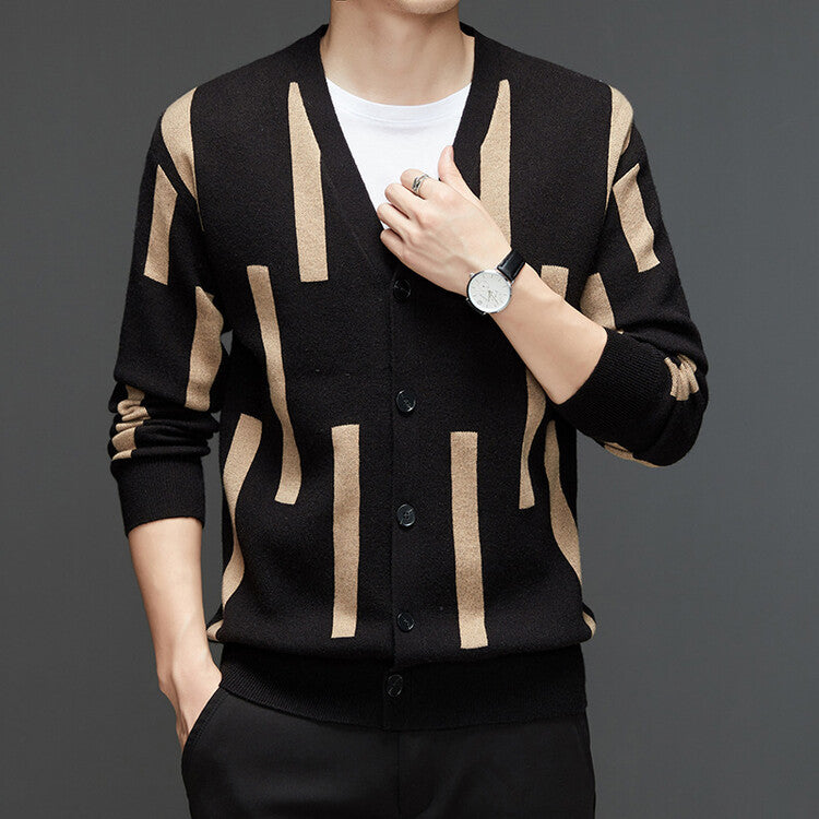 Slim Casual Sweater for Young and Middle-aged Men