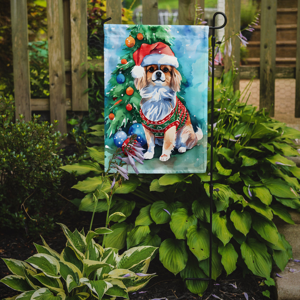 Tibetan Spaniel Christmas Garden Flag