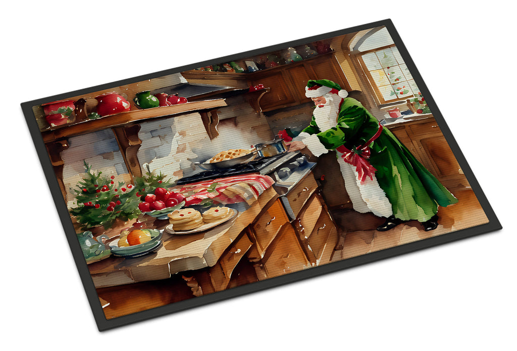 Cookies with Santa Claus Father Christmas Doormat