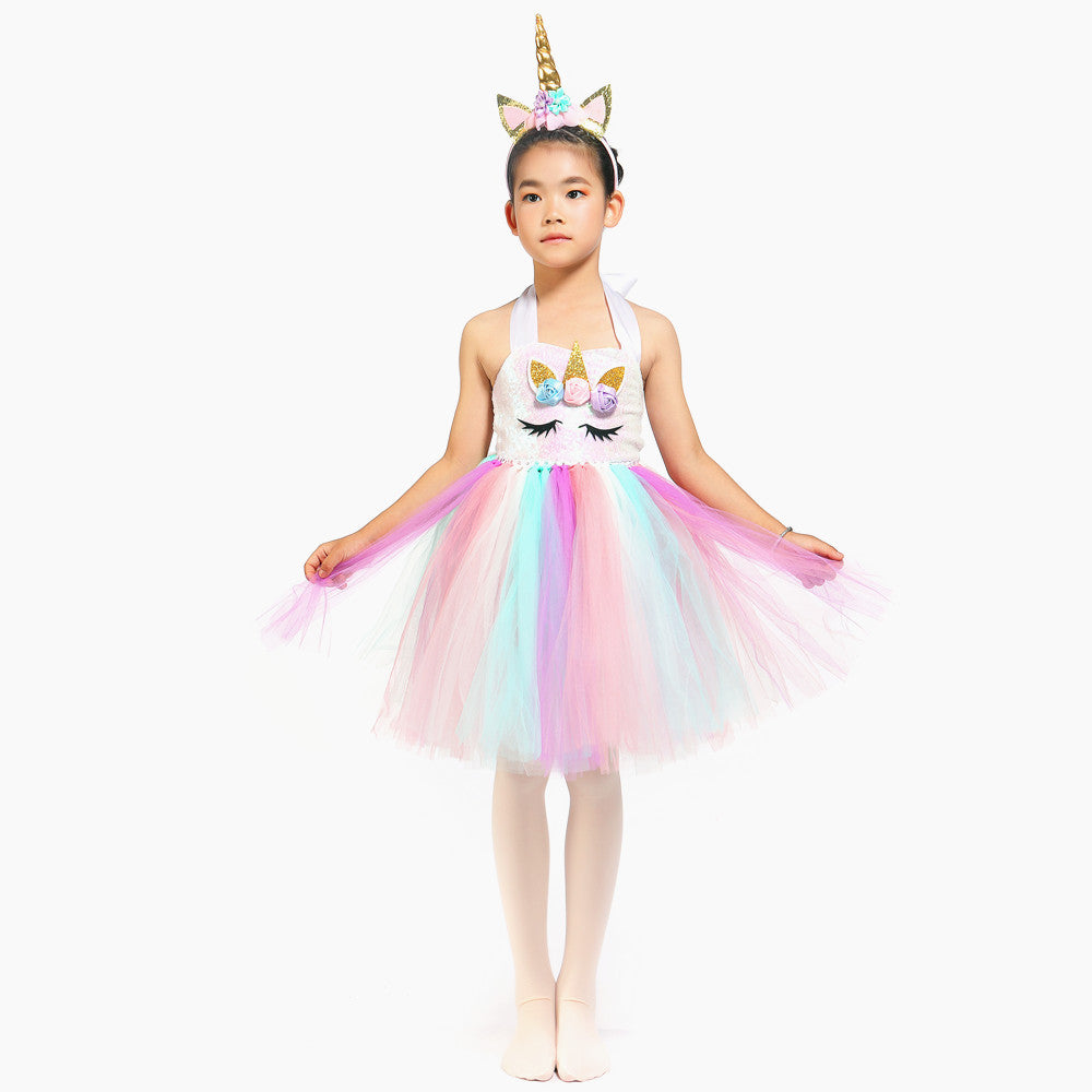 Unicorn Tutu Dress for Christmas Party and Rave