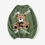 Trendy Bear Sweater for Men and Women National Style