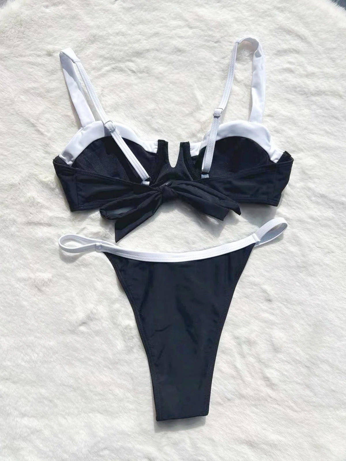 2023 New Women's Low-Waist Bikini Swimsuit Set