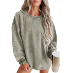 Women's Knitted Loose Sweatshirt | Streetwear