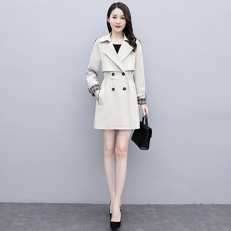 Mid-Length Women's Casual Trench Coat