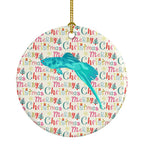 Sword Tail Guppy Christmas Ceramic Ornament