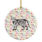 European Shorthair #2 Cat Christmas Ceramic Ornament