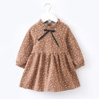 Floral Knitted Cotton Dress for Children