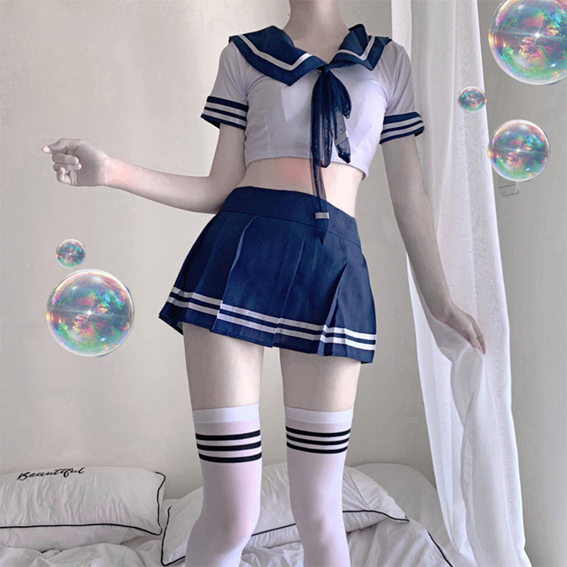 Lingerie Costume Set - Short JK Style Uniform Skirt
